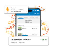 Booster Savvy | Learns how you spend and helps you save better.